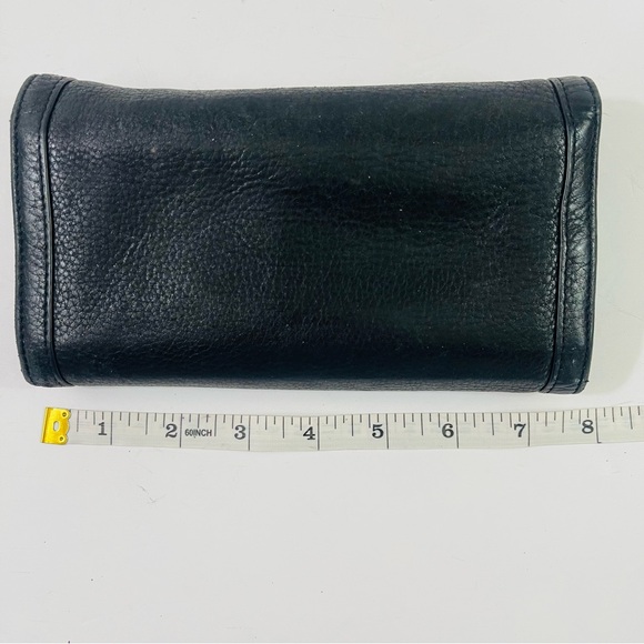 Tory Burch Black Leather Amanda Flap Continental Wallet - Picture 4 of 11